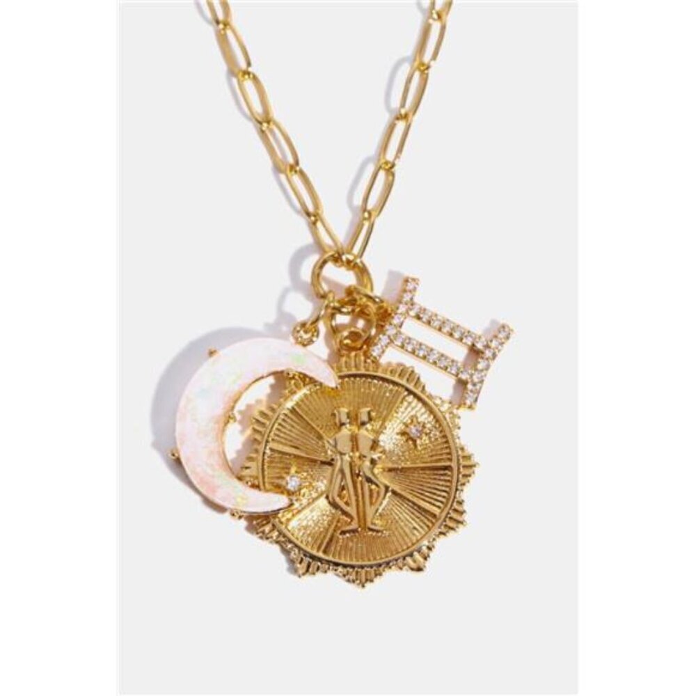 Constellation and Moon Pendant Copper Necklace - Picture 13 of 16